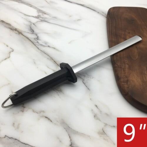 Musats 9 inch diamond sharpening rod professional grinder diamond grinder short sharpening steel sharpening system kitchen tools