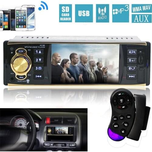 Car Video Players 4019B 12V 4.1 Inch HD 1080P Bluetooth Stereo MP3 / MP4 Radio FM MP5 Video Player Support AUX Input