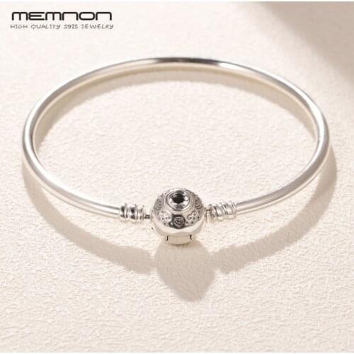 2019 Authentic 925 Sterling Silver Original Princess Bangles Bracelets for Women fit S925 silver Beads Charms DIY bangle Jewelry