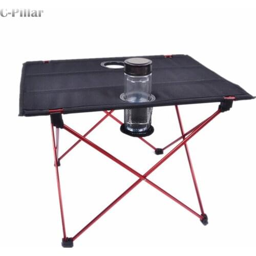 Extremely Lightweight! Portable Outdoor Table Aluminium Alloy Folding Table for Camping Picnic Travel Fishing BBQ Outdoor