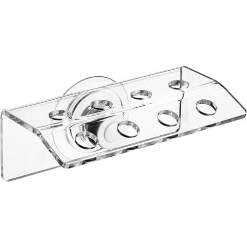 Coral Frag Holder First Row Bending 30 Degrees Acrylic Rack Sea Source Coral Bracket for Aquarium Fish Tank 8 Holes