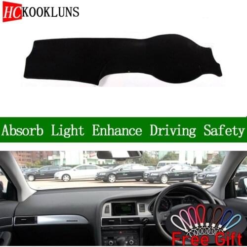 For AUDI A6 A6L 2005 2006 2007-2011 Right Hand Drive Dashboard Cover Car Stickers Sun Shade Dash Mat Carpet Interior Accessories