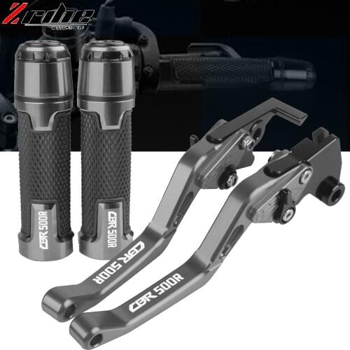 For HONDA CBR500R CB500FX 2013-2018 Motorcycle Accessories CNC Adjustable Brake Clutch Lever Handlebar Hand Grips Ends CBR 500R