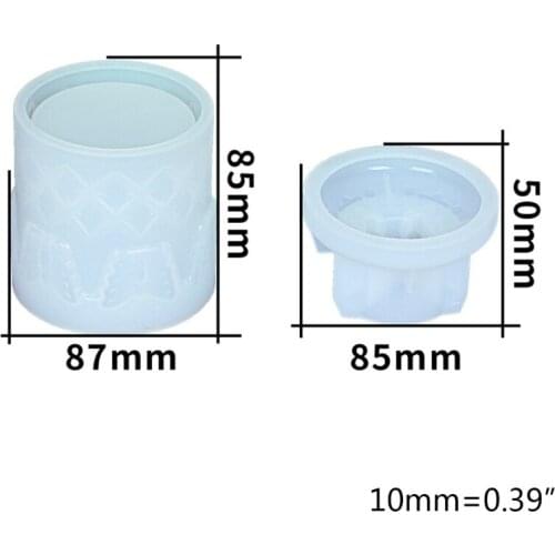 H9ED Butterfly Storage Box Epoxy Resin Mold Candle Cup Jewelry Holder Silicone Mould