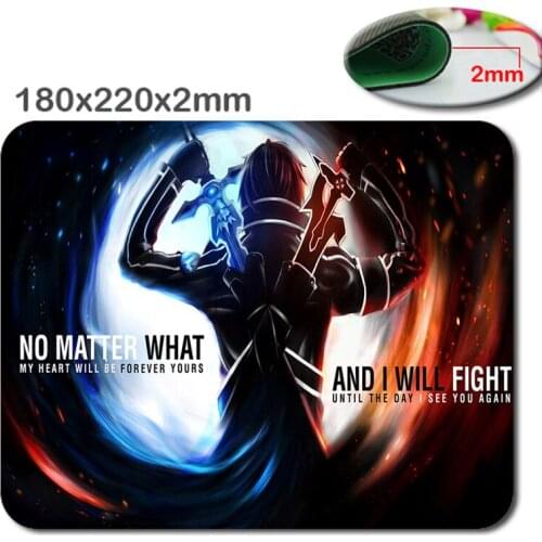 Tai hinh sword art online Mousepad Customize Your Own Rectangle Gaming Mat Quality Water Resistent Oblong Soft Gaming Mouse Pads