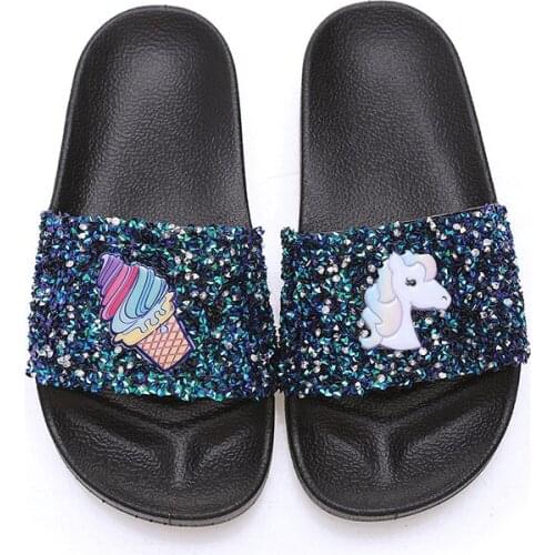 2021 summer cartoon girls slippers kids sandals slippers non-slip outer wear fashion flip-flops animal slippers