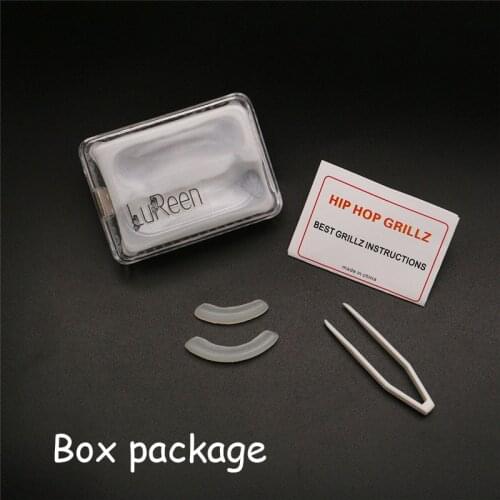 LuReen 2 Pcs Grills Molding Fixing Bar Reusable Silicone Top&Bottom Fitting Mold For HipHop Teeth Grills LF0001