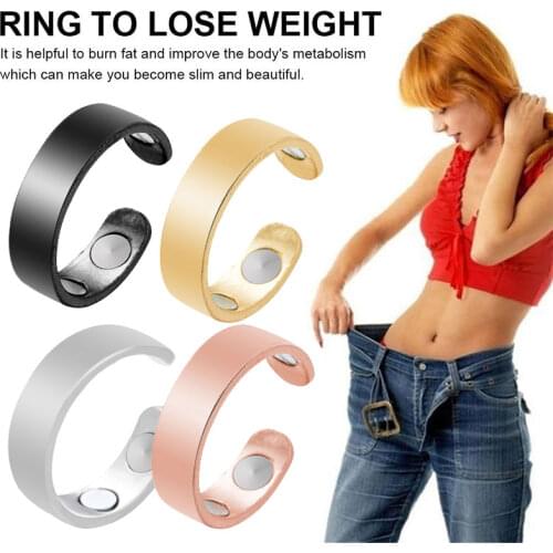 Magnetic Slimming Rings Burning Fat Lose Weight Magnetic Stimulation Acupoint Anti Snoring Health Care Jewelry Slimming Product