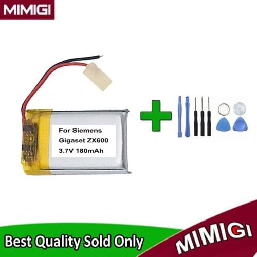Toolsets + 180mAh Rechargeable Battery For Siemens Gigaset ZX600 Bluetooth Earphone headset Batterie Accumulator AKKU