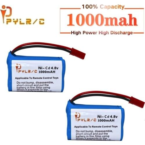 JST Plug) 4.8v 1000mah NICD Battery For Rc toys Cars Boats Tanks Robots Gun AA NI-CD Battery 4.8v Rechargeable Battery Pack