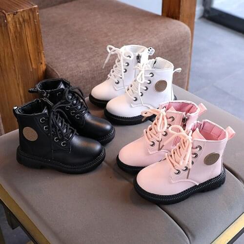 2021 Autumn and Winter New Childrens Shoes Girls Boots Boys Shoes Ankle Boots Kids Fashion Casual Martin Boots baby boots Botas