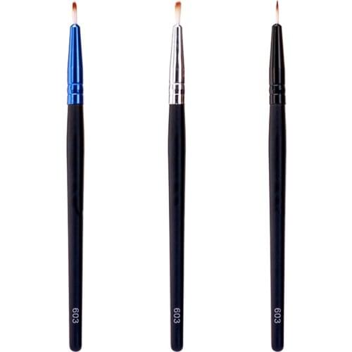 Portable Single Makeup Brush Eyeliner Lip Line Makeup Brush Liquid Eyeliner Brush Cosmetics Tools Random Delivery
