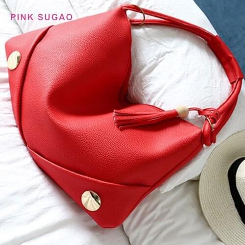 Pink Sugao luxury handbags women bags designer women purse designer shoulder bag famous brand purses and handbags women bucket