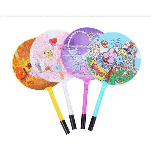 Cute BT Fan Ball Pen Kawaii animal 0.5mm Blue ink Neutral Pen School Office Fountain Pen Stationery kids gift