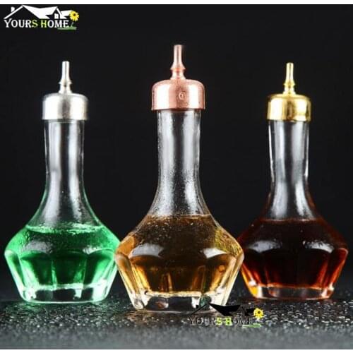 30ml/50ml Glass Spray Bitter Dropper Bottle Silver/Copper/Gold Barware