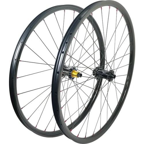 29er Ultralight 1240g MTB XC 30mm wide Asymmetry clincher tubeless disc carbon wheels 22mm deep Yuniper BOOST 28H 15×110 12×148