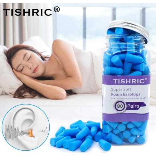 80 Pairs Sponge Sleeping Ear Plugs Earplugs Anti-noise Ear Plugs Noise Reduction Rate 35.5db Ear Protection