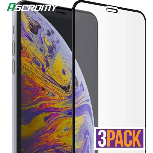 3PCS Full Coverage Tempered Glass Screen Protector For iPhone Xs MAX X XR 8 Plus 7 6 6S 5D 9H 3D Protection Film ScreenProtector