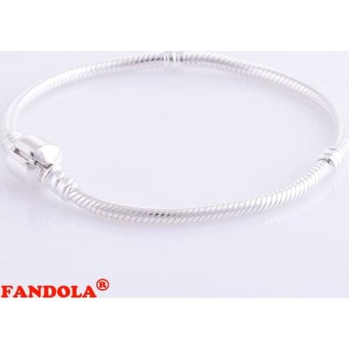 Clip Snake Bracelets 100% 925 Sterling Silver Jewelry Free Shipping