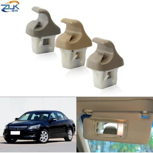 ZUK Genuine Car Sunvisor Holder Clips For HONDA ACCORD 2008-2013 CP1 CP2 CP3 For ODYSSEY RB3 2009-2014 Sun Visor Fastener