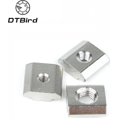 10/20/50/100pcs M3 M4 M5 M6 T Block Square Nuts T-Track Sliding Hammer Nut For Fastener Aluminum Profile 2020 3030 4040 4545