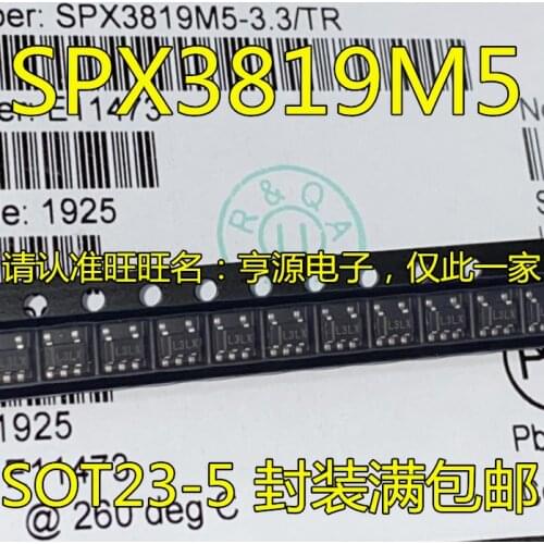 10PCS SPX3819M5-3.3 SPX3819M5-L-3-3/TR SPX3819M5-3.3/TR L3LX
