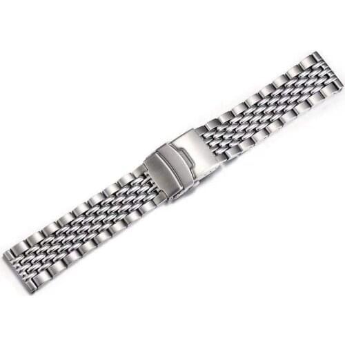 316L Stainess Steel Beads of Rice Watch Band 20mm 22mm fit for new or vintage watches