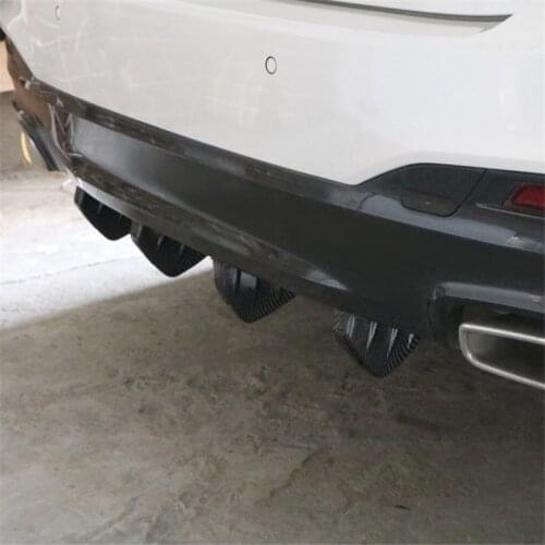 4pcs Universal Car Rear Bumper Cast Shark Spoiler For Skoda Octavia Fabia Rapid Superb Yeti Roomster