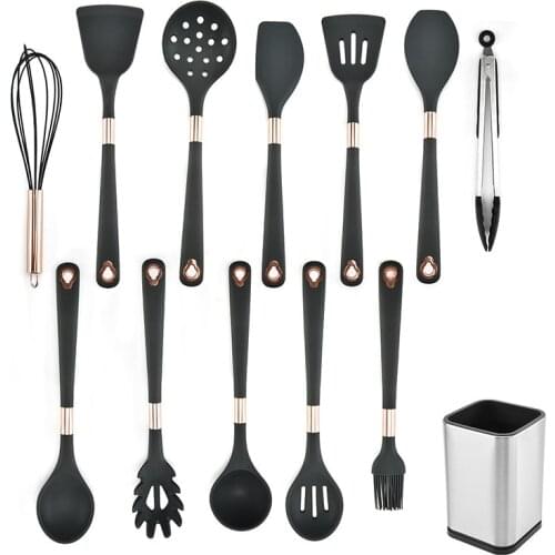 Non-Stick Cooking Utensils Baking Tools Heat Resistant Silicone Spatula Truner Cookware Kitchen Utensils Set Cozinha Accessories