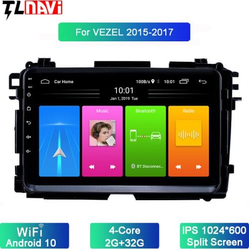 Full Touch Screen Android 10 Car Radio Multimedia DVD Video Player Navigation GPS For Honda Vezel 2015-2017