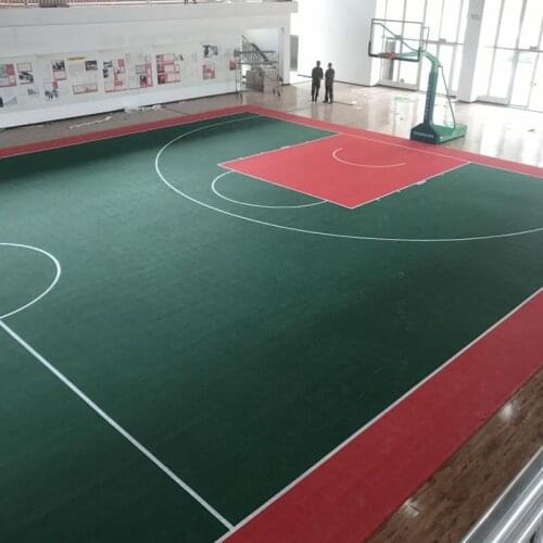 Beable Suspended Modular Indoor Basketball Court Interlocking Sport Tiles For Professional Flooring