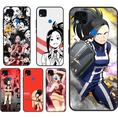 Momo yaoyorozu My Hero Academia Case For Xiaomi Redmi Note 10 Pro Case For Redmi Note 9 Pro 7 8 8T 9S 9A 9C 9T Back Cover