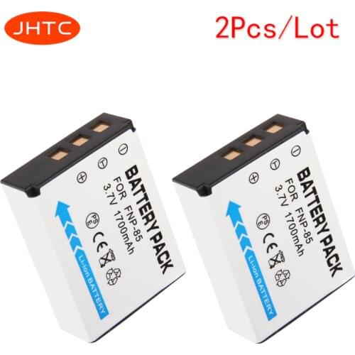 JHTC 2Pcs/lot 1700mAh High Quality NP-85 NP 85 Rechargeable Camera Battery For FUJIFILM SL240 SL245 SL300 SL305 FNP-85 CB170
