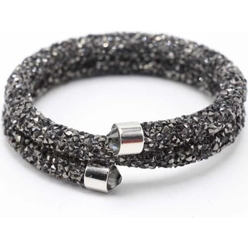 Multi-layer Crystal Sequin Bracelet Fashion Circle Crystal Rhinestones Luxury Jewelry Bangles Charm Beacelets Gift For Women