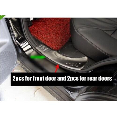 INSIDE Door Sill Scuff Plate sills plate trim fit for honda crv 2012 12