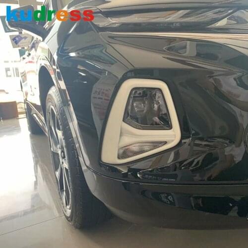 For Chevrolet Blazer 2019 2020 ABS Chrome Car Front Fog Light Cover Trim Head Foglight Lamp Covers Sticker Styling Accessories