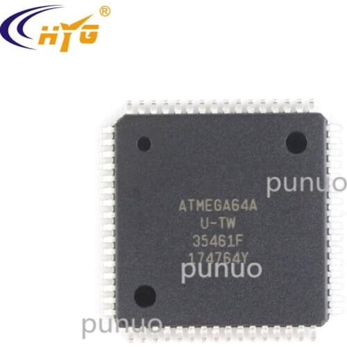 Original Authentic ATMEGA64A-AU Encapsulation TQFP-64 Low Power CMOS 8-bit Microcontrollers 1.8 - 5.5V