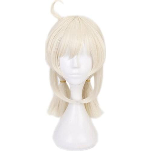 Genshin Impact Klee Cosplay Wig Heat Resistant Synthetic Hair Carnival Halloween Party Props