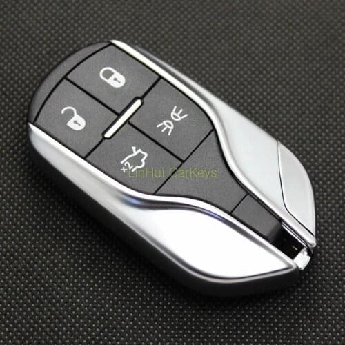 PINECONE Key Case for MASERATI GHIBLI LEVANTE QUATTROPORTE Car Key 4 Buttons Remote Key Shell Cover With Ucut Blade 1 PC