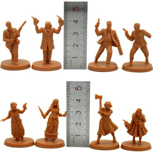 Pvc figure model toy table game warchess investigator 8pcs/set