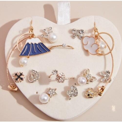 Heart Shape Portable Jewellery Box Travel Organizer PU Leather Heart Jewelry Box M2EA