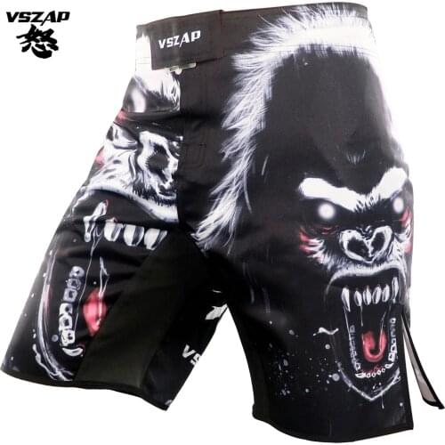 Vszap MMA Combat Sports Mixed Martial Arts Training Shorts Beach Fitness Jiu-jitsu Running Muay Thai Sanda Martial Arts Style