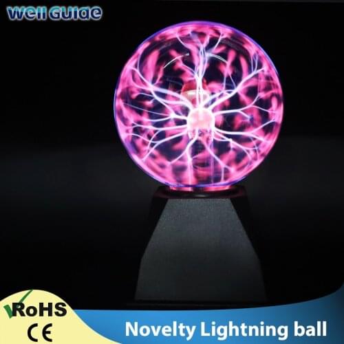 Magic Crystal Plasma Ball Touch led Lamp 3/4/5/6 inch Magic Glass Sphere Novelty led Lighting ball led bulb Plasma Table Lamp