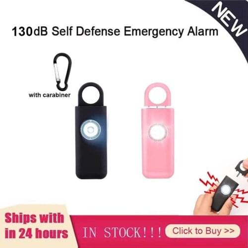 Self Defense Siren Safety Alarm for Women Keychain with SOS LED Light Personal Self Alarm Personal Security Keychain Alarm