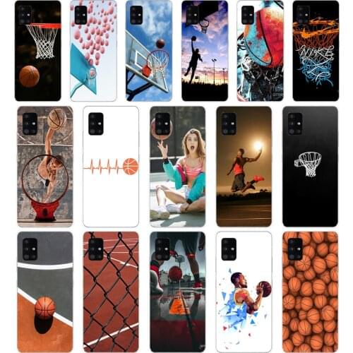 135FG Luxury basketball Soft Silicone Tpu Cover Case for Samsung Galaxy A20 A20E A20S A40 A31 A41 A51 A71 case