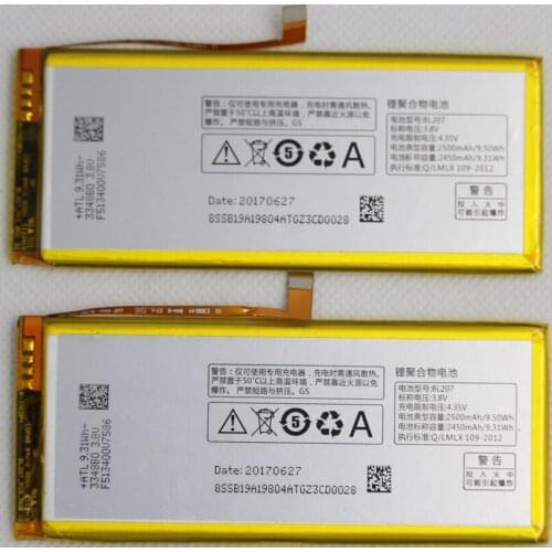 2pcs/lot Mobile Phone battery BL207 for LENOVO K900 Internal Replacement 3.8v 2500mah Batteries