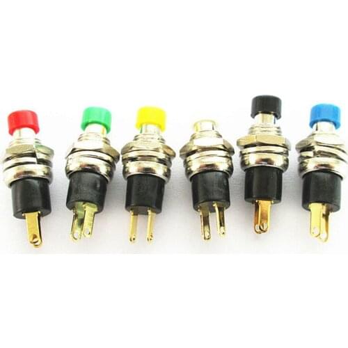 5PCS/LOT Small Miniature Lockless Push Button Switch PBS-110 PB05A 7MM 2PIN