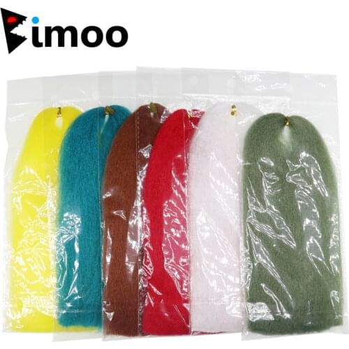 Bimoo 6Packs Fly Tying EP Fiber Streamer Lure Baitfish Pike Fly Tying Materials