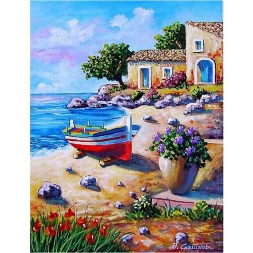 Diamond Embroidery Landscape Diamond Art Mosaic Cross Stitch Diamond Painting Full Round