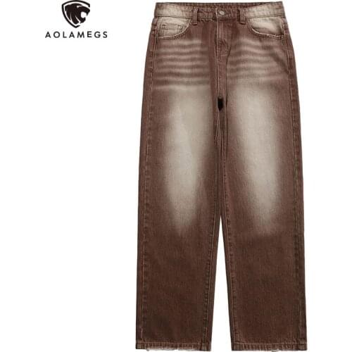 Мужские осенние джинсы Aolamegs China At AliExpress